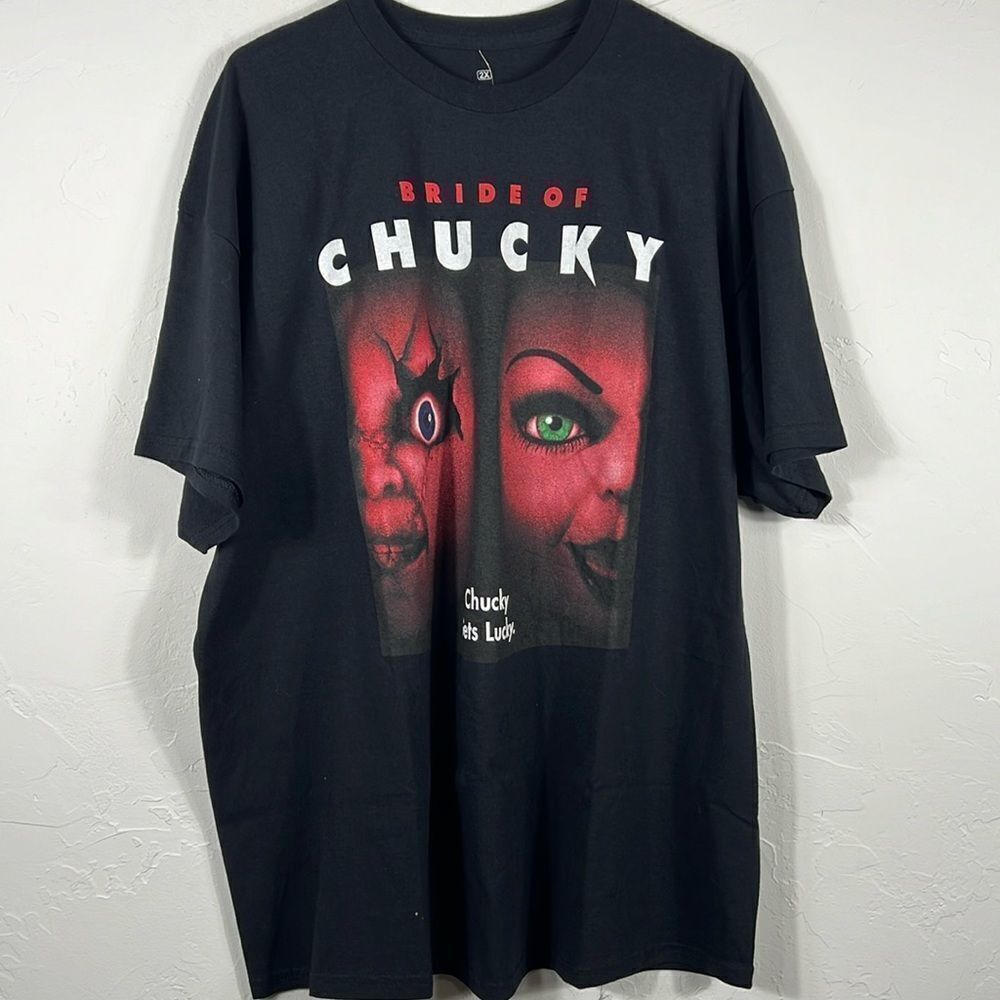 🔥🔥"NWT" Movie BRIDE OF CHUCKY Horror Scary Halloween Graphic Tee‎ 2XL - NEW